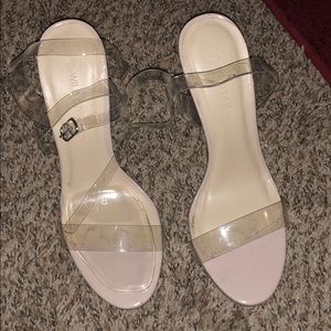 Clear heels